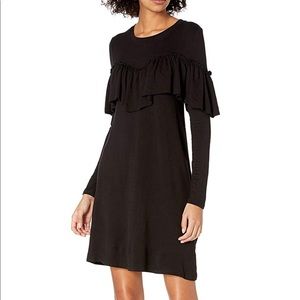 NWT Kensie black ruffle medium dress